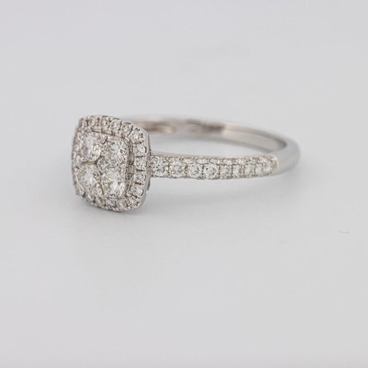 Invisible Square Halo Diamond Ring - ZIZOV DIAMONDS