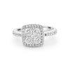 Invisible Square Halo Diamond Ring - ZIZOV DIAMONDS
