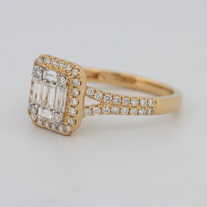 Invisible Square Halo Diamond Ring - ZIZOV DIAMONDS