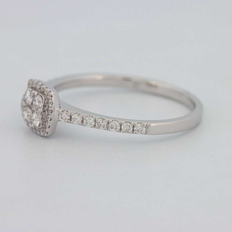 Invisible Square Halo Diamond Ring - ZIZOV DIAMONDS