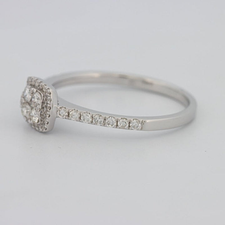 Invisible Square Halo Diamond Ring - ZIZOV DIAMONDS