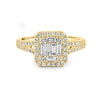Invisible Square Halo Diamond Ring - ZIZOV DIAMONDS