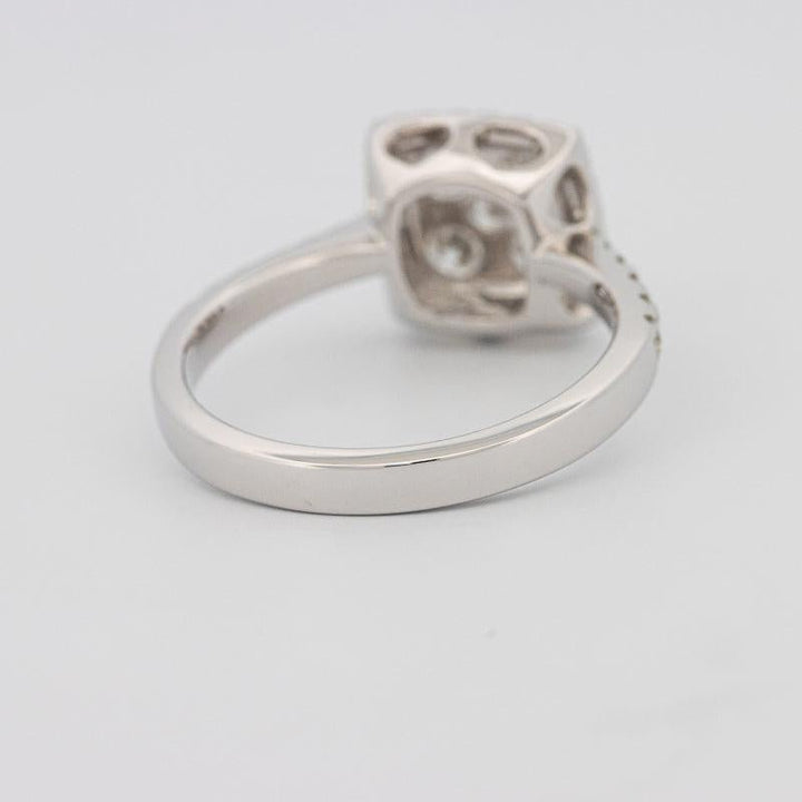 Invisible Square Halo Diamond Ring - ZIZOV DIAMONDS