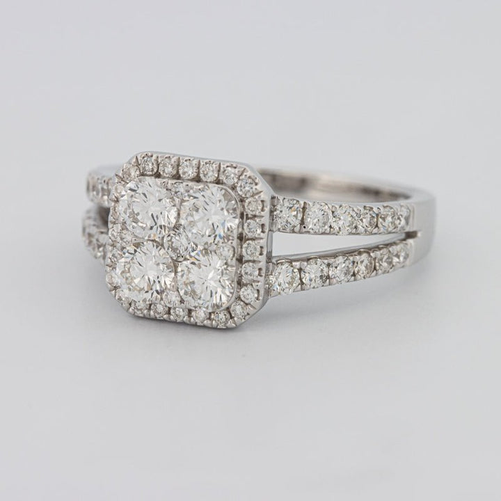Invisible Square Halo Diamond Ring - ZIZOV DIAMONDS
