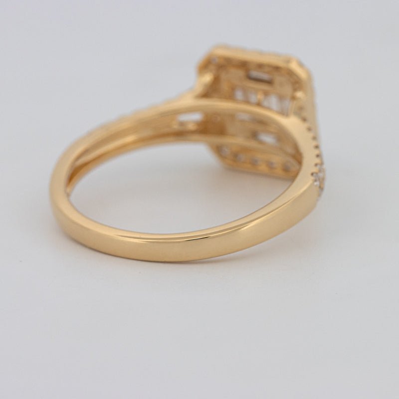 Invisible Square Halo Diamond Ring - ZIZOV DIAMONDS