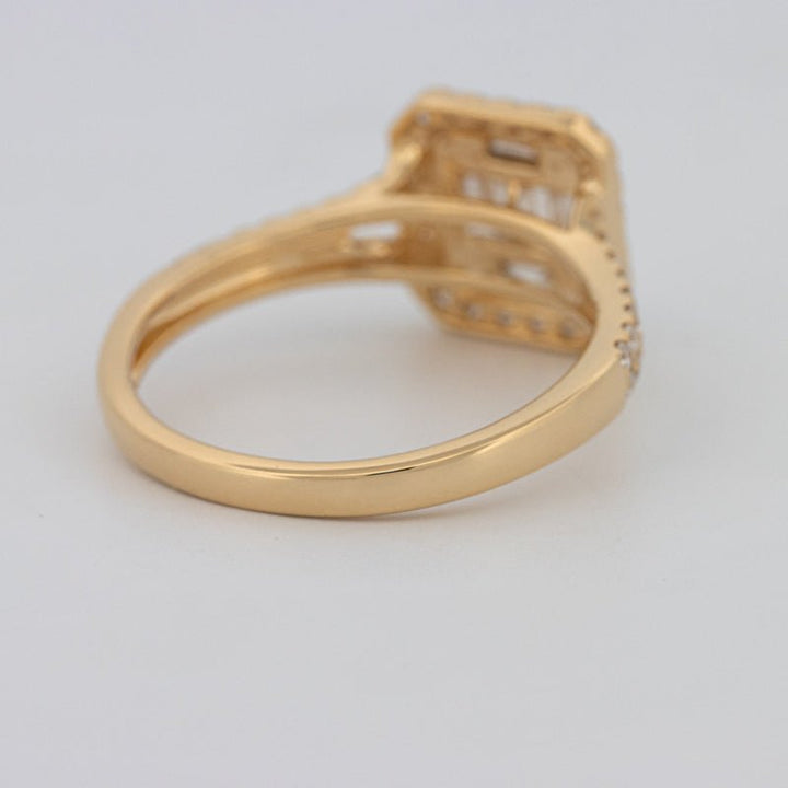 Invisible Square Halo Diamond Ring - ZIZOV DIAMONDS