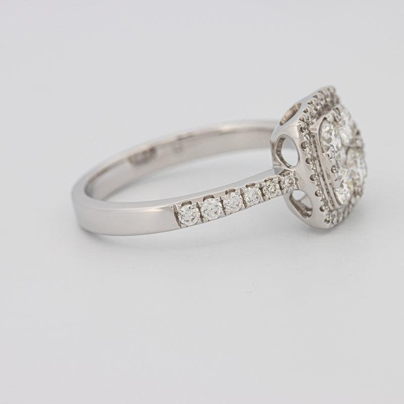 Invisible Square Halo Diamond Ring - ZIZOV DIAMONDS