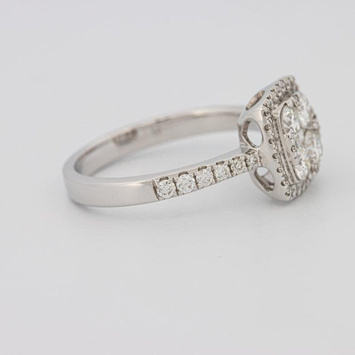 Invisible Square Halo Diamond Ring - ZIZOV DIAMONDS