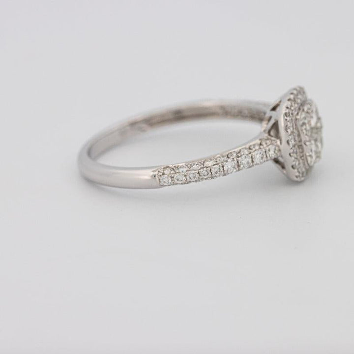 Invisible Square Halo Diamond Ring - ZIZOV DIAMONDS