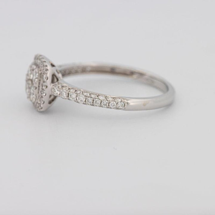 Invisible Square Halo Diamond Ring - ZIZOV DIAMONDS