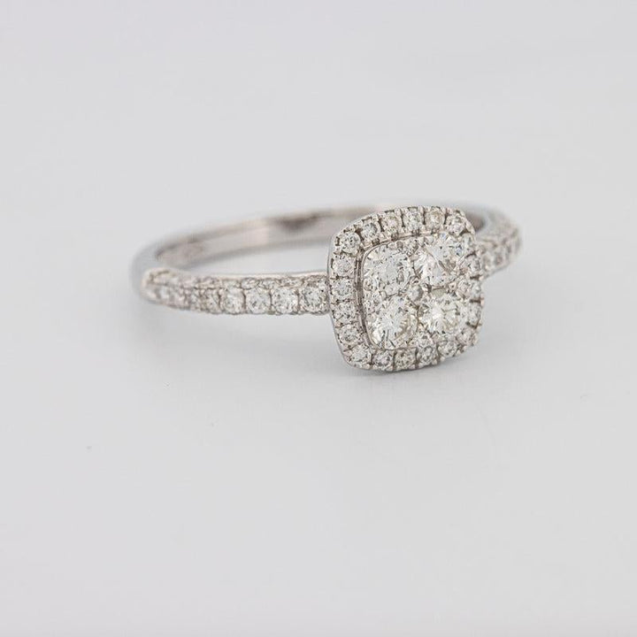 Invisible Square Halo Diamond Ring - ZIZOV DIAMONDS