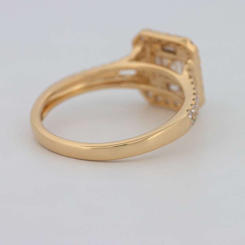 Invisible Square Halo Diamond Ring - ZIZOV DIAMONDS