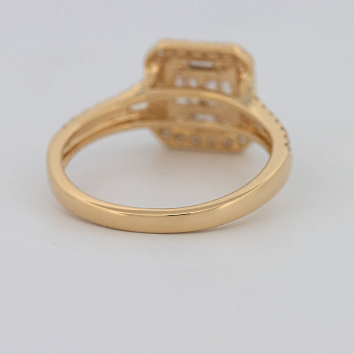 Invisible Square Halo Diamond Ring - ZIZOV DIAMONDS