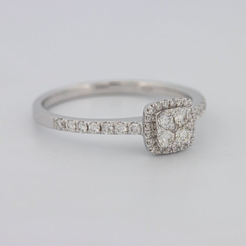 Invisible Square Halo Diamond Ring - ZIZOV DIAMONDS