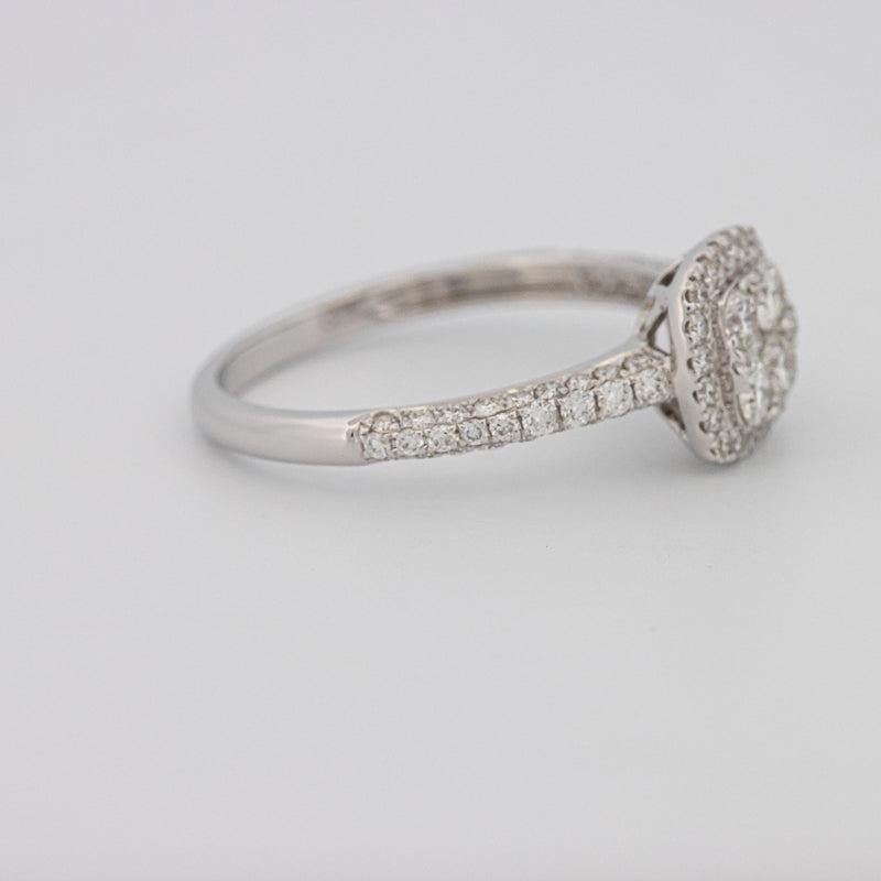 Invisible Square Halo Diamond Ring - ZIZOV DIAMONDS