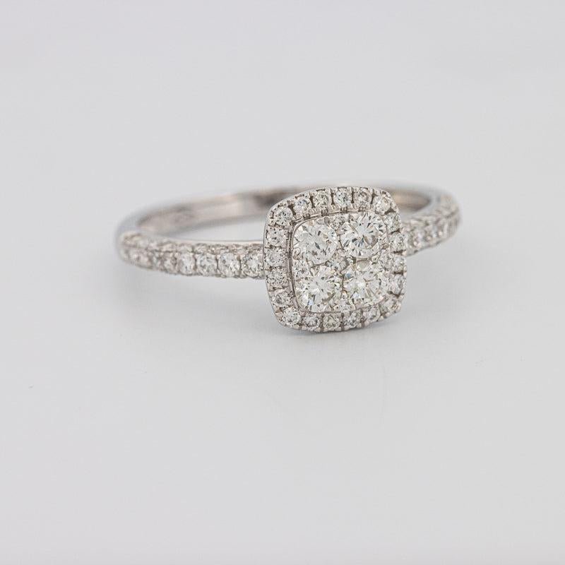 Invisible Square Halo Diamond Ring - ZIZOV DIAMONDS