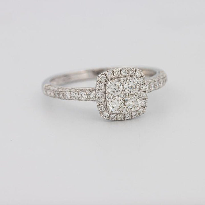 Invisible Square Halo Diamond Ring - ZIZOV DIAMONDS