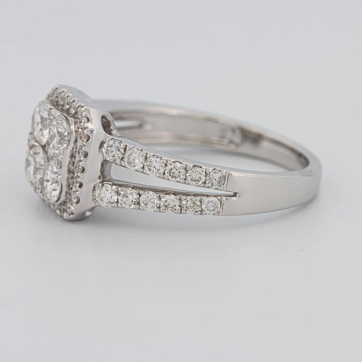 Invisible Square Halo Diamond Ring - ZIZOV DIAMONDS