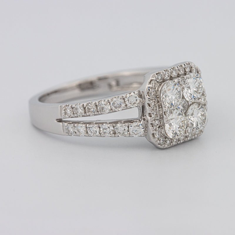 Invisible Square Halo Diamond Ring - ZIZOV DIAMONDS