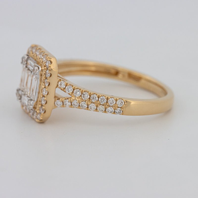 Invisible Square Halo Diamond Ring - ZIZOV DIAMONDS