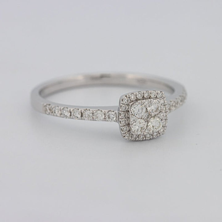 Invisible Square Halo Diamond Ring - ZIZOV DIAMONDS