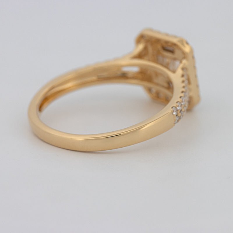 Invisible Square Halo Diamond Ring - ZIZOV DIAMONDS