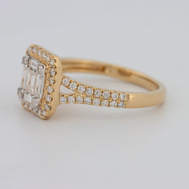 Invisible Square Halo Diamond Ring - ZIZOV DIAMONDS
