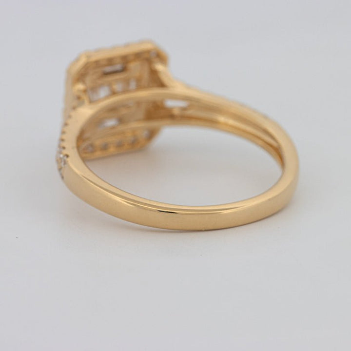 Invisible Square Halo Diamond Ring - ZIZOV DIAMONDS