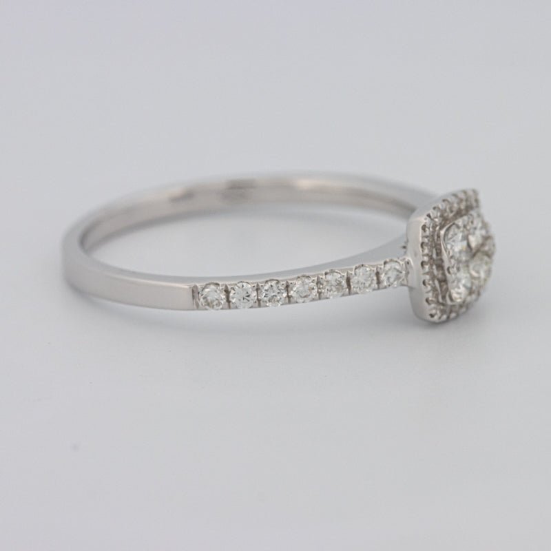 Invisible Square Halo Diamond Ring - ZIZOV DIAMONDS