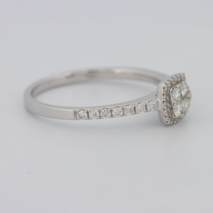 Invisible Square Halo Diamond Ring - ZIZOV DIAMONDS