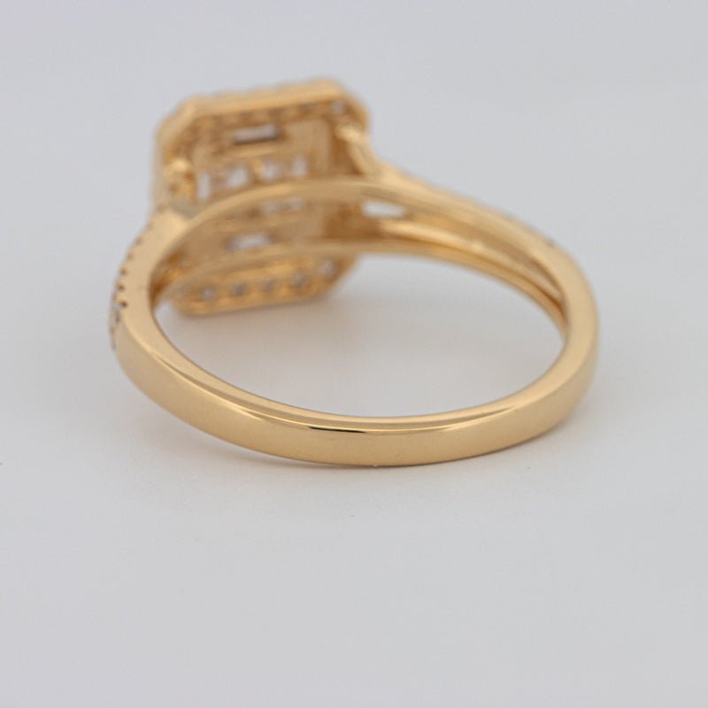 Invisible Square Halo Diamond Ring - ZIZOV DIAMONDS