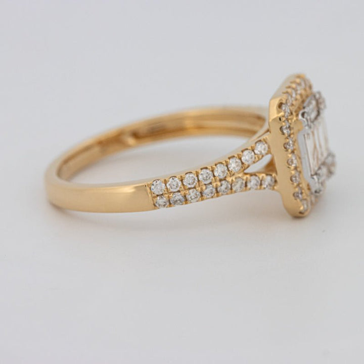 Invisible Square Halo Diamond Ring - ZIZOV DIAMONDS