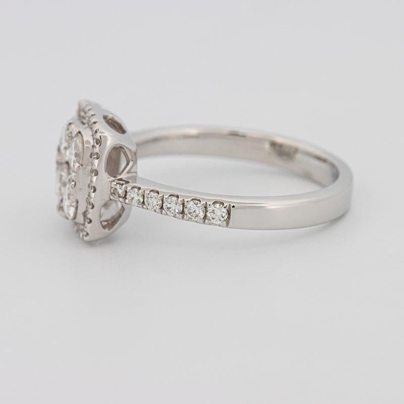 Invisible Square Halo Diamond Ring - ZIZOV DIAMONDS