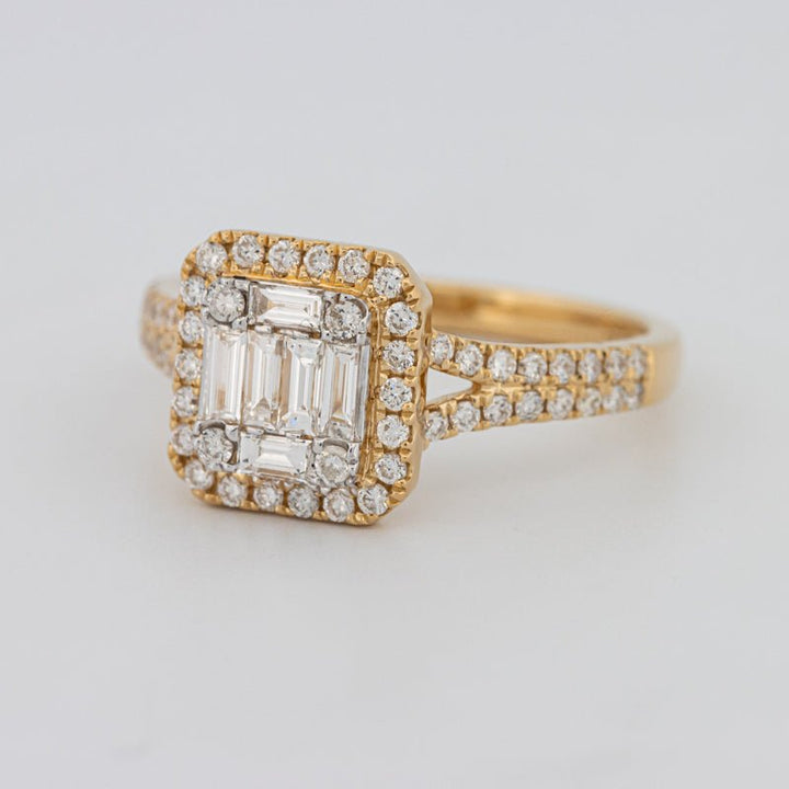 Invisible Square Halo Diamond Ring - ZIZOV DIAMONDS