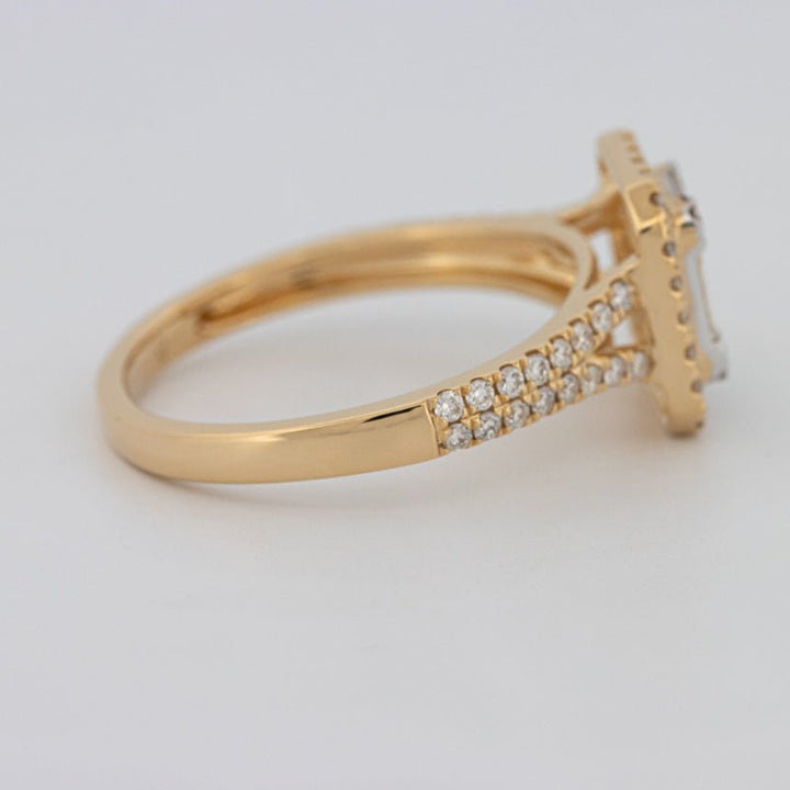 Invisible Square Halo Diamond Ring - ZIZOV DIAMONDS