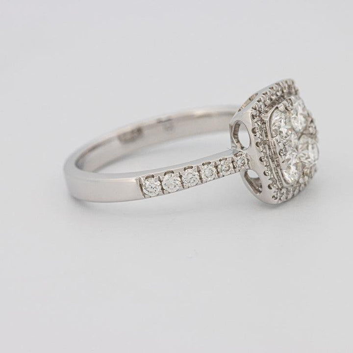 Invisible Square Halo Diamond Ring - ZIZOV DIAMONDS
