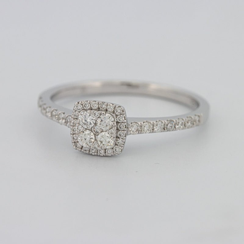 Invisible Square Halo Diamond Ring - ZIZOV DIAMONDS