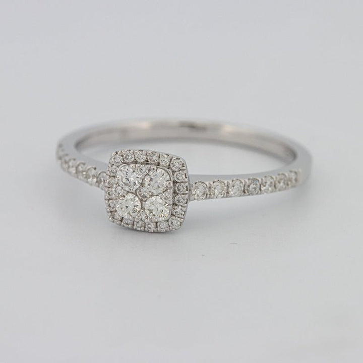 Invisible Square Halo Diamond Ring - ZIZOV DIAMONDS