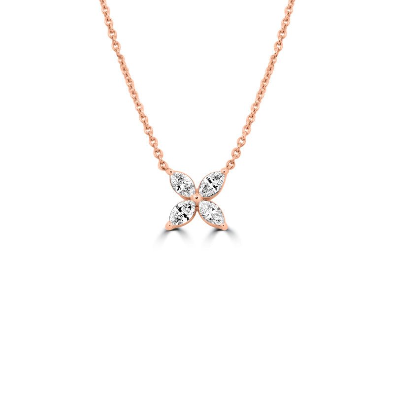 "Lucky Four" Marquise Pendant - ZIZOV DIAMONDS