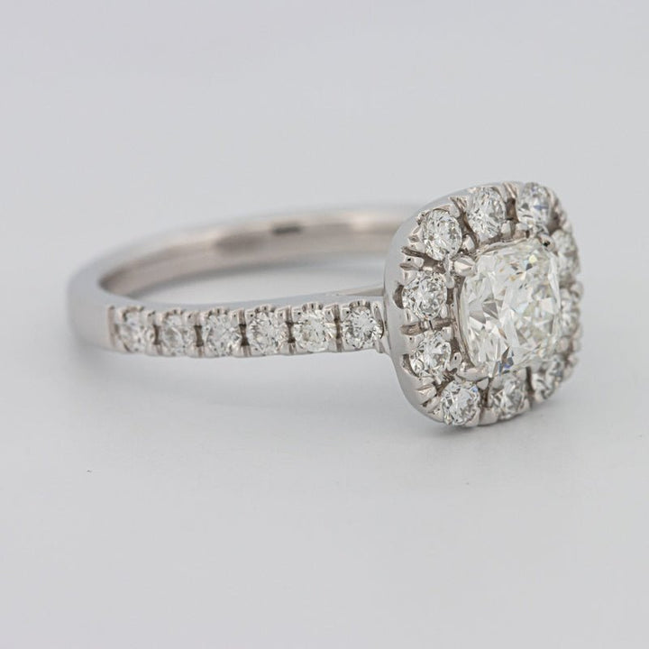 "Luna" Halo Solitaire - ZIZOV DIAMONDS