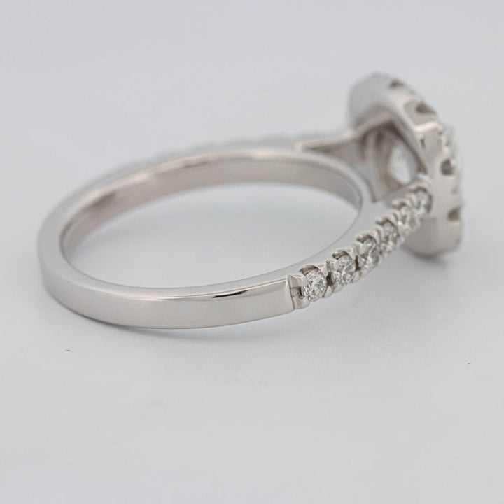 "Luna" Halo Solitaire - ZIZOV DIAMONDS