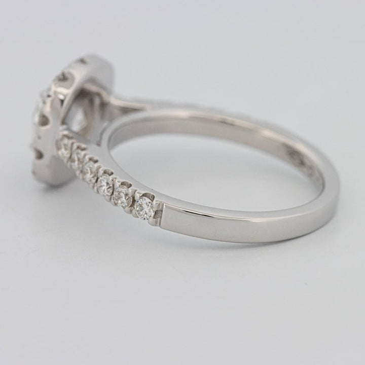 "Luna" Halo Solitaire - ZIZOV DIAMONDS