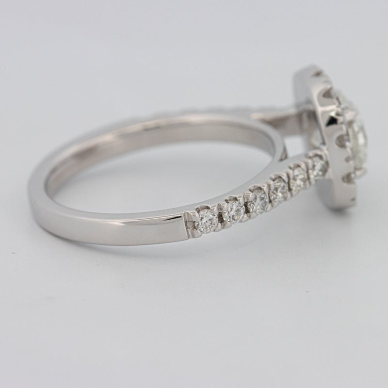 "Luna" Halo Solitaire - ZIZOV DIAMONDS