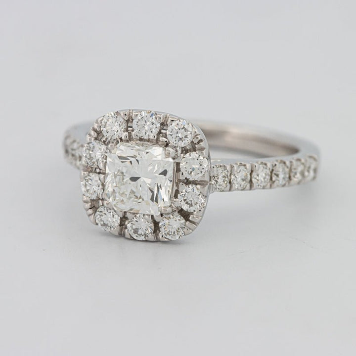 "Luna" Halo Solitaire - ZIZOV DIAMONDS