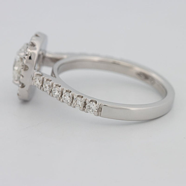 "Luna" Halo Solitaire - ZIZOV DIAMONDS