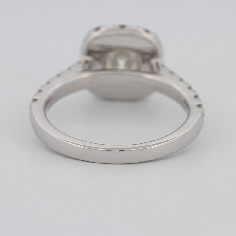 "Luna" Halo Solitaire - ZIZOV DIAMONDS