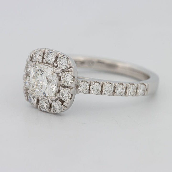 "Luna" Halo Solitaire - ZIZOV DIAMONDS