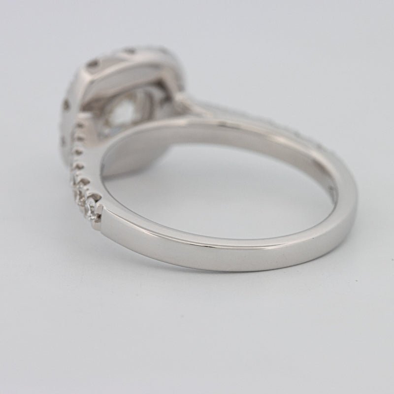 "Luna" Halo Solitaire - ZIZOV DIAMONDS