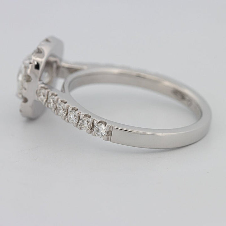 "Luna" Halo Solitaire - ZIZOV DIAMONDS