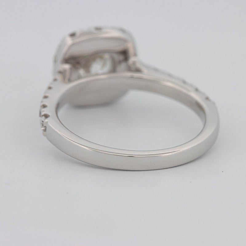 "Luna" Halo Solitaire - ZIZOV DIAMONDS